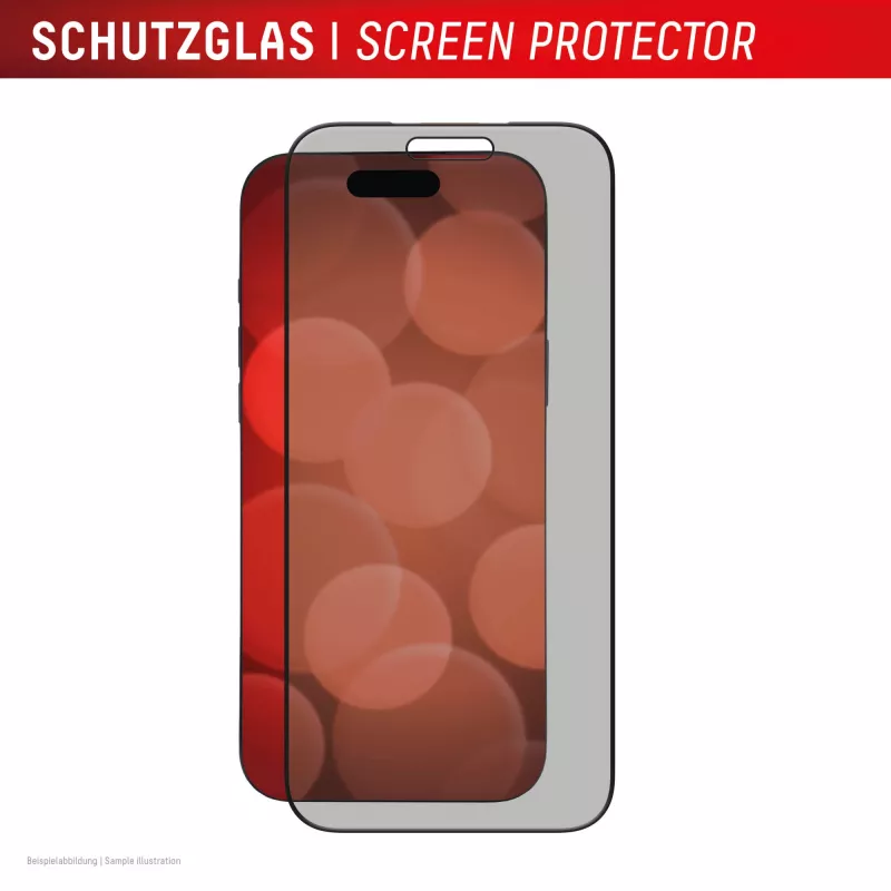 Displex privatumo ekrano apsauginis stiklas (10H) Apple iPhone 17 Pro Max, Eco montavimo rėmelis, privatumo filtras