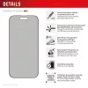Displex privatumo apsauginis stiklas (10H) Apple iPhone Air, su Eco tvirtinimo rėmeliu, privatumo filtras