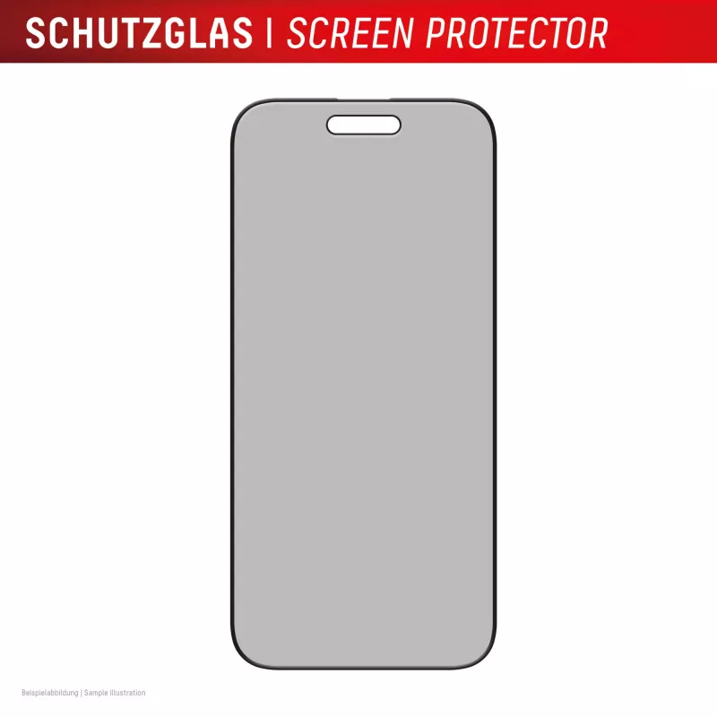 Displex privatumo apsauginis stiklas (10H) Apple iPhone Air, su Eco tvirtinimo rėmeliu, privatumo filtras