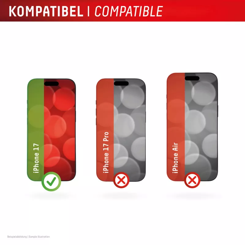 Displex Screen Protector + Dėklas Apple iPhone 17, Eco Montavimo Rėmelis, atsparus įbrėžimams