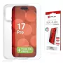 Displex Screen Protector + Dėklas, Apple iPhone 17 Pro, Eco montavimo rėmelis, atsparus įbrėžimams