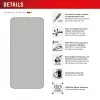 Displex privatumo ekrano apsauginis stiklas (10H) Samsung Galaxy S24/S25 su Eco tvirtinimo rėmeliu, privatumo filtras