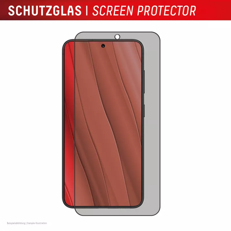 Displex privatumo ekrano apsauginis stiklas (10H) Samsung Galaxy S24/S25 su Eco tvirtinimo rėmeliu, privatumo filtras
