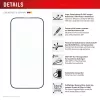 Displex Premium Anti-Reflex ekrano apsauginis stiklas (anti-refleksinis, pilnas uždengimas, 10H) Apple iPhone 16 Pro, Eco montavimo rėmelis, pilnas uždengimas