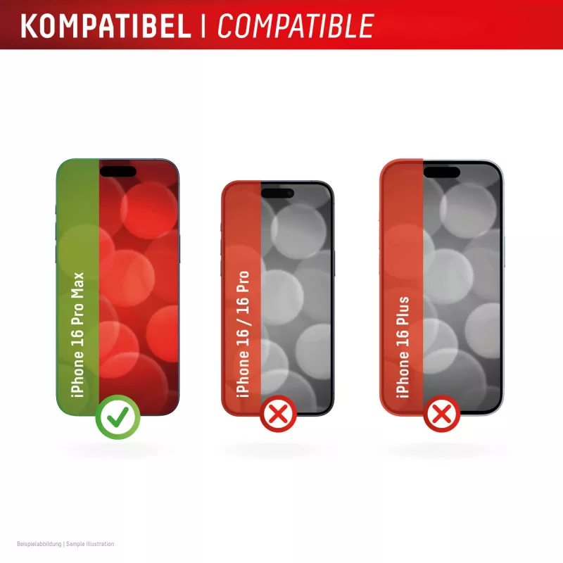 Displex privatumo apsauginis stiklas (10H) Apple iPhone 16 Pro Max su Eco montavimo rėmeliu