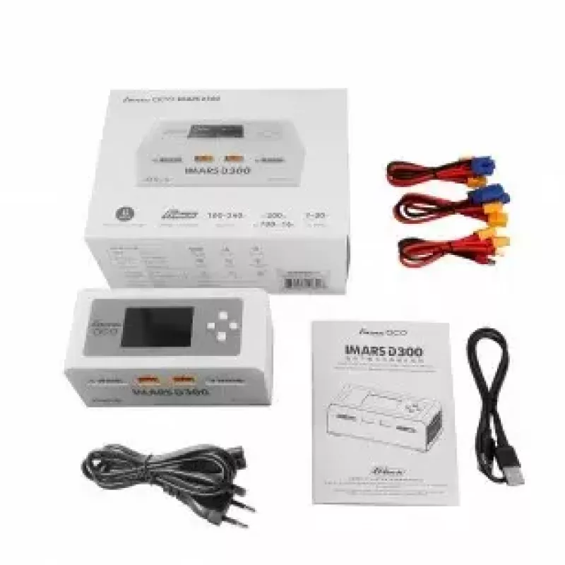 Baterijų įkroviklis Gens ace IMARS D300 300W/700W AC/DC baltas