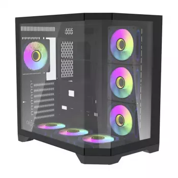 Kompiuterio korpusas Darkflash FT418 PRO, ATX, juodas