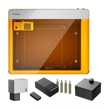Lazerinė graviravimo mašina xTool M1 Ultra 20W Deluxe rinkinys – 20W lazerinis stalinis graviruotuvas/pjaustytuvas