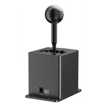 Lenktynių pavarų perjungiklis MOZA HGP Shifter – aliuminis, juodas, 100×143×241 mm, USB-A į USB-B