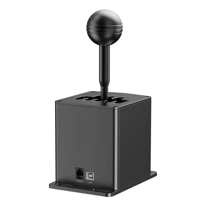 Lenktynių pavarų perjungiklis MOZA HGP Shifter – aliuminis, juodas, 100×143×241 mm, USB-A į USB-B