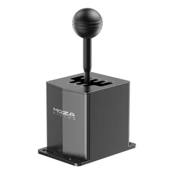Lenktynių pavarų perjungiklis MOZA HGP Shifter – aliuminis, juodas, 100×143×241 mm, USB-A į USB-B