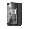 Korpusas DarkFlash DY470 Full Tower – Juodas, SPCC, palaiko ITX/ATX, HDD 3,5 col./2,5 col., 1x galinis 120 mm, šoniniai 120 mm ventiliatoriai