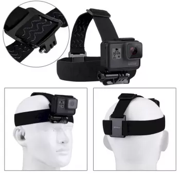 Puluz universalus galvos laikiklis veiksmo kameroms, tinka GoPro HERO9 rėmeliams ir korpusams