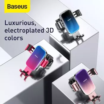 Pasyvus laikiklis Baseus Glaze Gravity Mobilusis telefonas Juodas