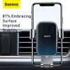 Pasyvus laikiklis Baseus Glaze Gravity Mobilusis telefonas Juodas