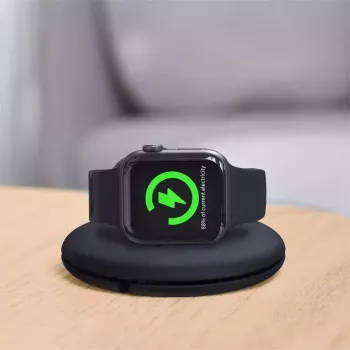Baseus Laikiklis Apple Watch įkrovikliui ACSLH-01 — juodas, stovas magnetinei įkrovimo plokštelei