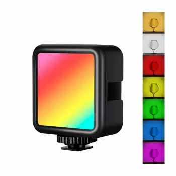LED RGB lempa Puluz PU560B – reguliuojamas ryškumas ir spalvų temperatūra foto bei vaizdo apšvietimui