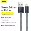 Baseus Dynamic 2 m pilka Lightning – USB A laidas