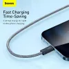 Baseus Dynamic 2 m pilka Lightning – USB A laidas