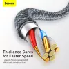 Baseus Dynamic 2 m pilka Lightning – USB A laidas