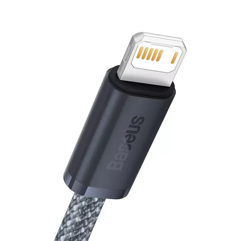 Baseus Dynamic 2 m pilka Lightning – USB A laidas