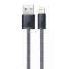 Baseus Dynamic 2 m pilka Lightning – USB A laidas