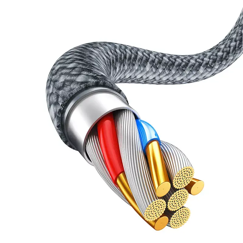 Baseus Dynamic 2 m pilka Lightning – USB A laidas