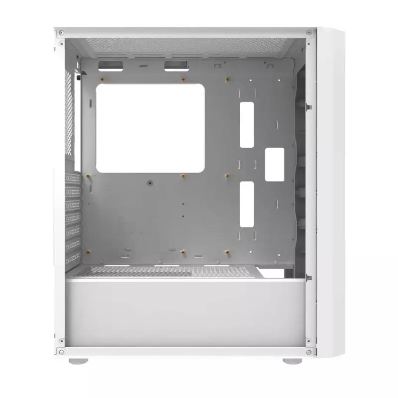 Darkflash DK351 kompiuterio korpusas (baltas) su 4 RGB ventiliatoriais
