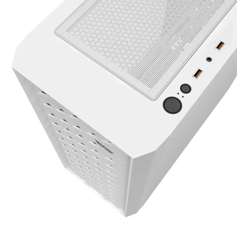 Darkflash DK351 kompiuterio korpusas (baltas) su 4 RGB ventiliatoriais