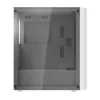 Darkflash DK351 kompiuterio korpusas (baltas) su 4 RGB ventiliatoriais