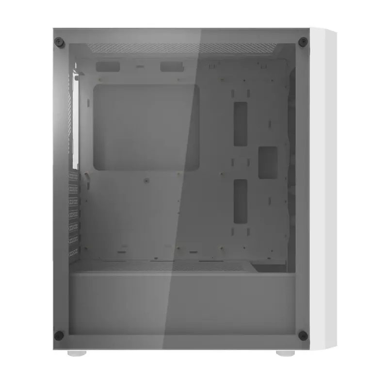 Darkflash DK351 kompiuterio korpusas (baltas) su 4 RGB ventiliatoriais