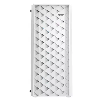 Kompiuterio korpusas DarkFlash DK351 WHITE Midi Tower, Micro ATX/ATX/ITX, grūdintas stiklas, baltas, 200×390×450 mm