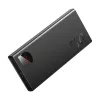 Baseus Adaman Metal nešiojamas akumuliatorius, Li-ion 10000 mAh, 2xUSB, USB-C, Lightning, MicroUSB, 22.5 W, juodas