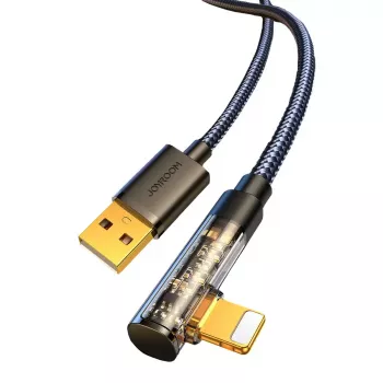 USB-A į Lightning kampuotas kabelis Joyroom S-UL012A6 1,2 m, juodas