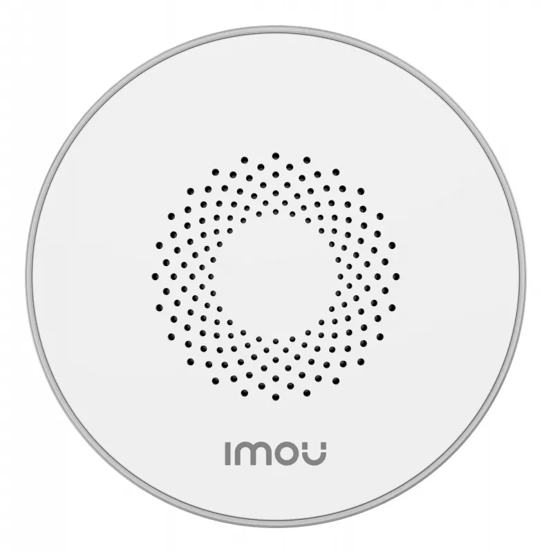 Belaidė patalpų sirena IMOU ZR1 — 200 m atstumas, DC 12 V, 8 cm skersmuo, balta