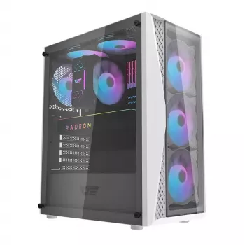 Darkflash DK352 Plus kompiuterio korpusas ATX juodas ir baltas