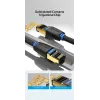Eterninis pataisos kabelis Vention Cat.8 S/FTP 1 m Juodas RJ-45 Auksuotas