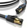 Eterninis pataisos kabelis Vention Cat.8 S/FTP 1 m Juodas RJ-45 Auksuotas