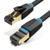 Eterninis pataisos kabelis Vention Cat.8 S/FTP 1 m Juodas RJ-45 Auksuotas