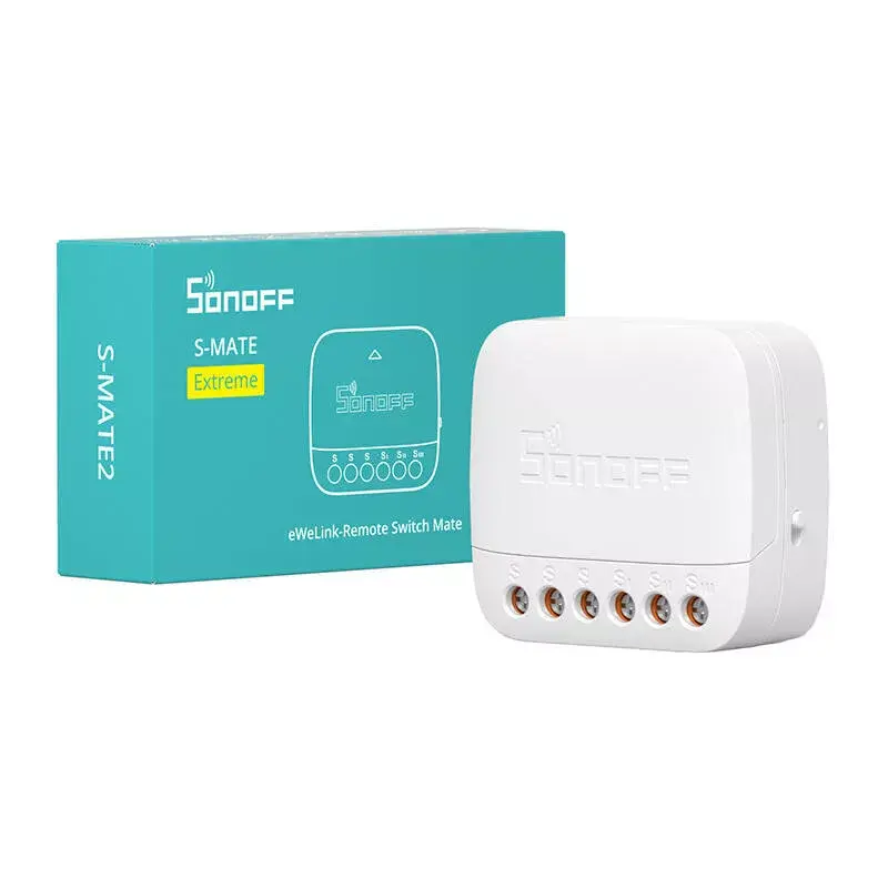 Išmanusis jungiklis Sonoff S-MATE2 su Wi-Fi nuotoliniu valdymu