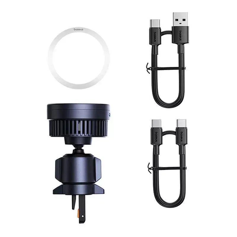 Automobilinis laikiklis Baseus MagPro C40164100121-01 15W Qi2.0 juodas – belaidis magnetinis įkroviklis Qi2.0 suderinamiems telefonams