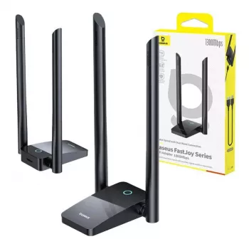 „Baseus FastJoy“ 1800 Mbps belaidis USB tinklo adapteris, juodas