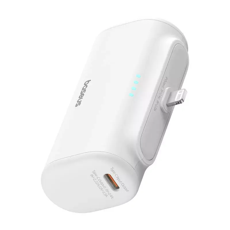 Nešiojamas įkroviklis (powerbank) Baseus Compact IP 5000 mAh 20 W (baltas)