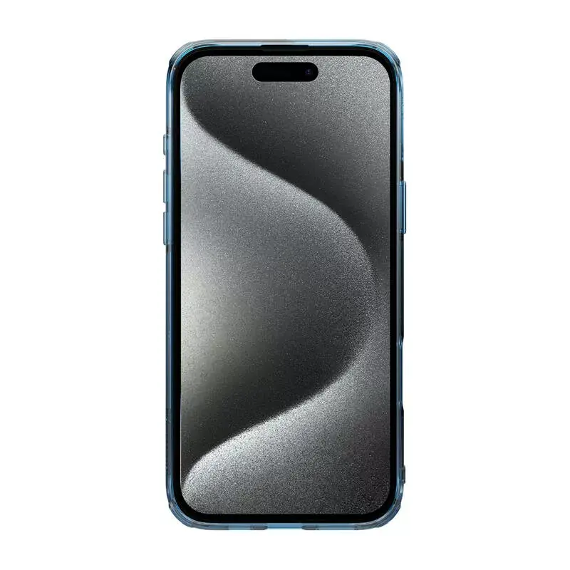 TPU dėklas Nillkin Nature iPhone 16 Plus — Magnetinis, mėlynas, plonas apsauginis dėklas