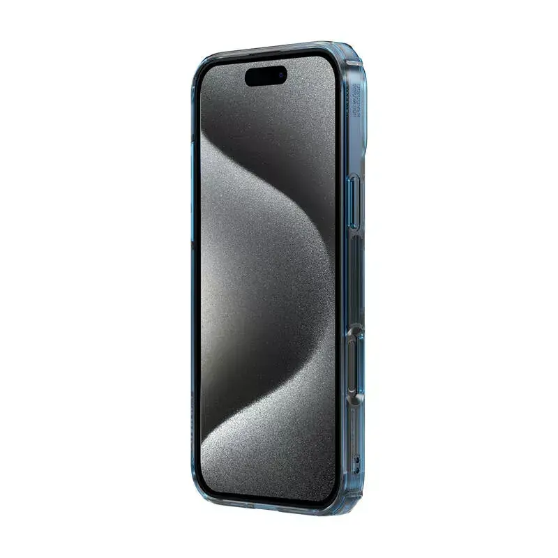TPU dėklas Nillkin Nature iPhone 16 Plus — Magnetinis, mėlynas, plonas apsauginis dėklas
