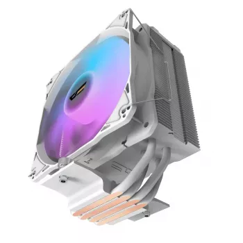 Oro aušintuvas Darkflash Z4 Pro Mist Baltas — 120 mm ventiliatorius, hidraulinis guolis, 200 W TDP, palaiko AM5/AM4/LGA1700/1200/115x
