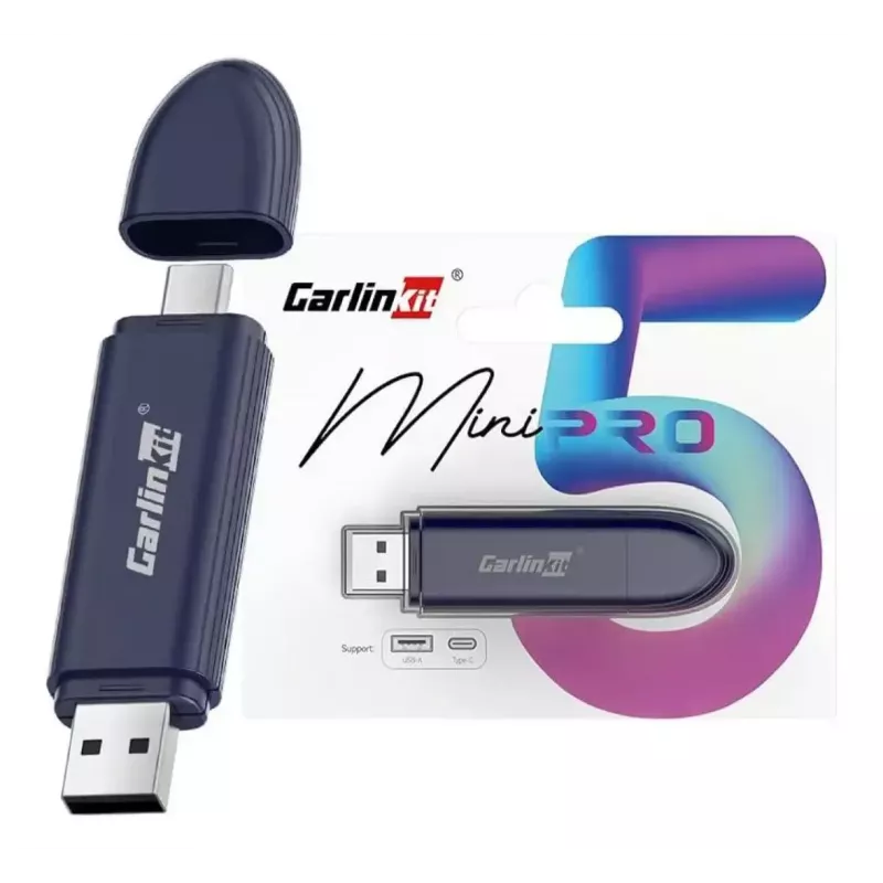 Carlinkit Car Media Receiver MINI PRO — juoda, 81,3×21×10,5 mm