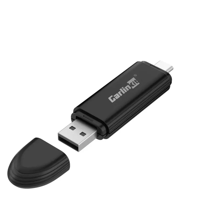 Carlinkit Car Media Receiver MINI PRO — juoda, 81,3×21×10,5 mm