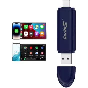 Carlinkit Car Media Receiver MINI PRO — juoda, 81,3×21×10,5 mm