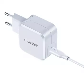 USB-C greitasis įkroviklis CHOETECH PD8007 45W EU baltas – USB-C PD 45W